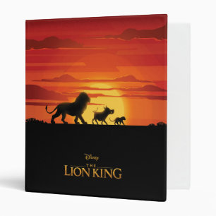 Lion King   Simba, Pumbaa, & Timon Silhouette Binder