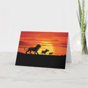 Lion King   Simba, Pumbaa, & Timon Silhouette Card