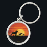 Lion King | Simba, Pumbaa, & Timon Silhouette Keychain<br><div class="desc">Check out the iconic silhouettes of Simba,  Pumbaa,  and Timon walking across the Pride Lands at sunset.</div>