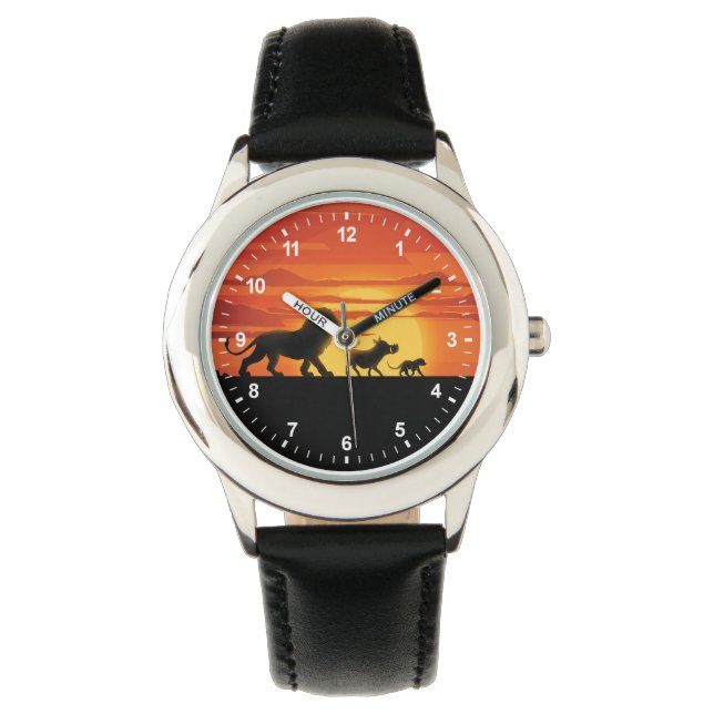 Lion King | Simba, Pumbaa, & Timon Silhouette Watch (Front)
