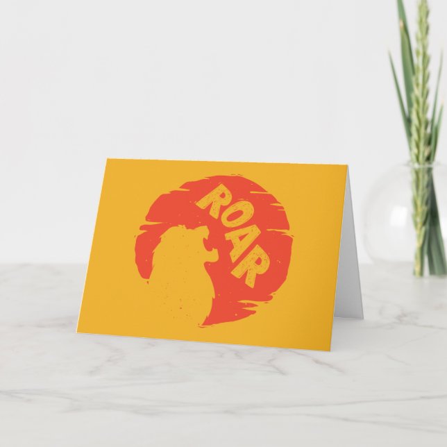 Lion King | Simba "Roar" Silhouette Card (Front)