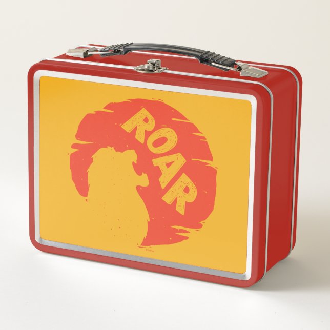 Lion King | Simba "Roar" Silhouette Metal Lunch Box (Front)
