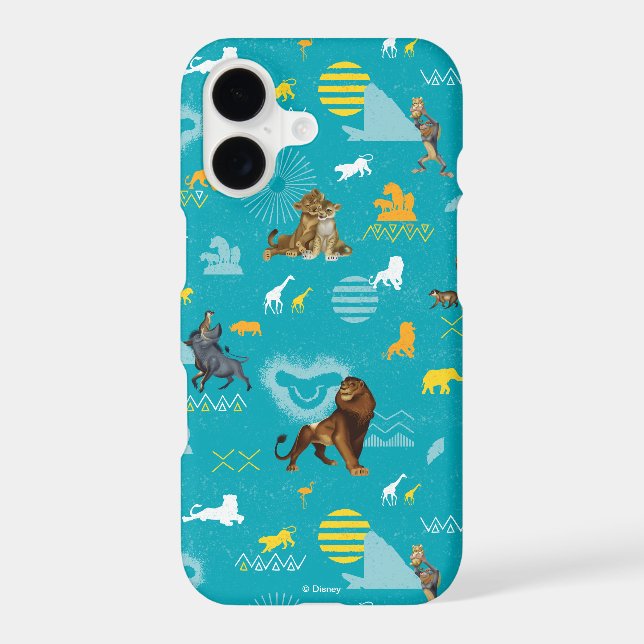 Lion King | Teal Characters & Icons Pattern (Back)