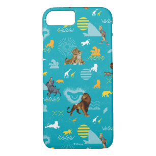 Lion King   Teal Characters & Icons Pattern Case-Mate iPhone Case