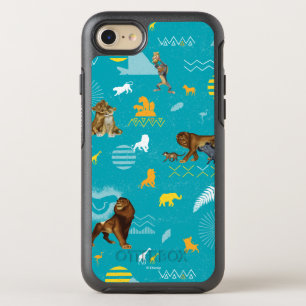 Lion King   Teal Characters & Icons Pattern OtterBox Symmetry iPhone 8/7 Case
