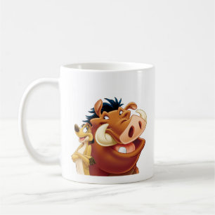 Lion King Timon and Pumba smiling Disney Coffee Mug