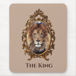 Lion king vintage mens mouse pad