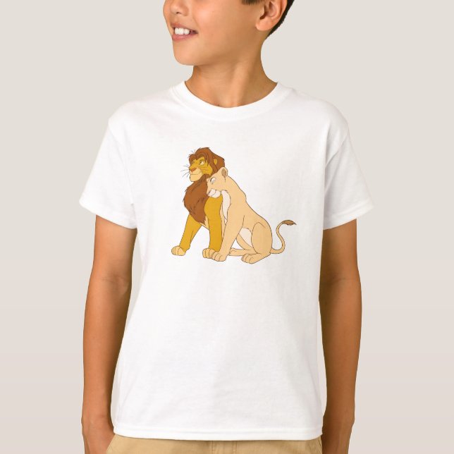 Lion King's Adult Simba and Nala Disney T-Shirt (Front)