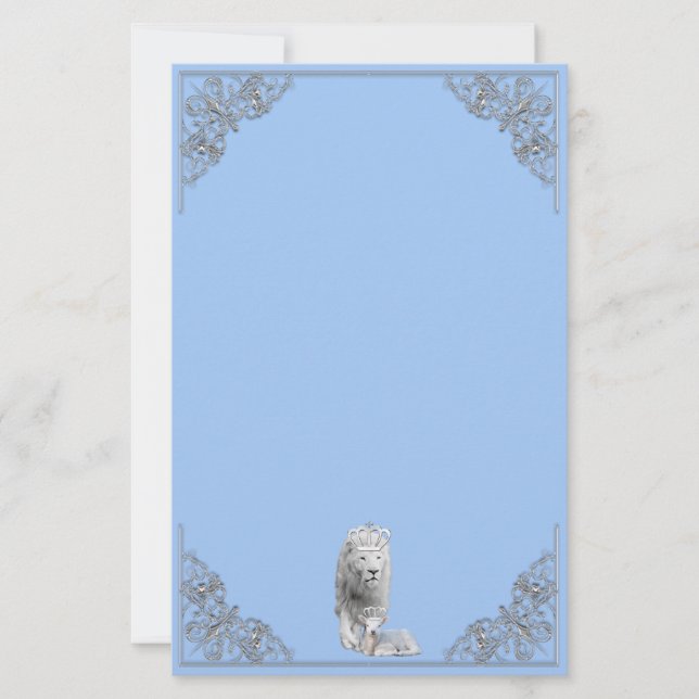Lion & Lamb Looking Forward To Heaven Stationary Stationery (Front)