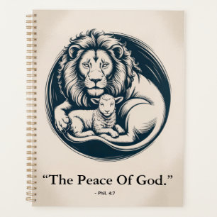 Lion & Lamb Peace Journal - Prophetic Harmony Art Planner
