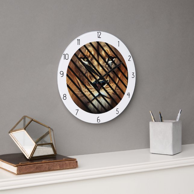 LION  LARGE CLOCK (Office)