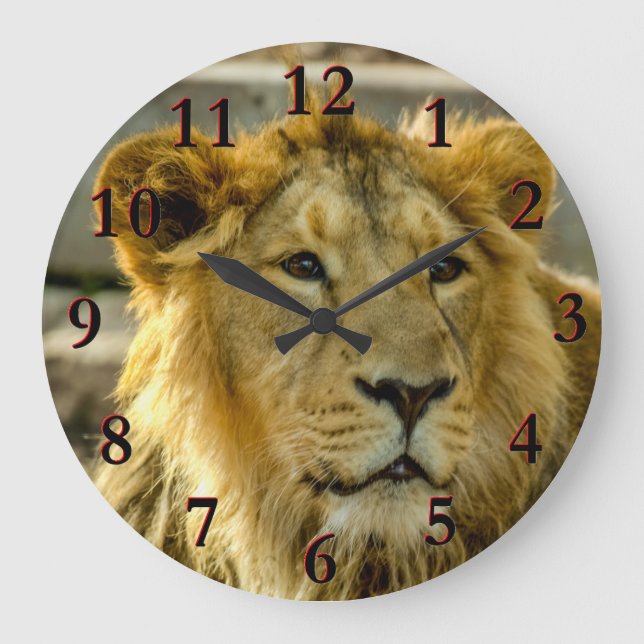 Lion Large Clock (Front)