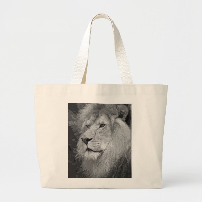 Lion Large Tote Bag (Front)