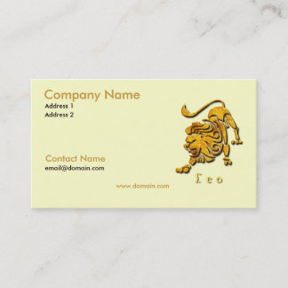 Lion le carte de visite de lion