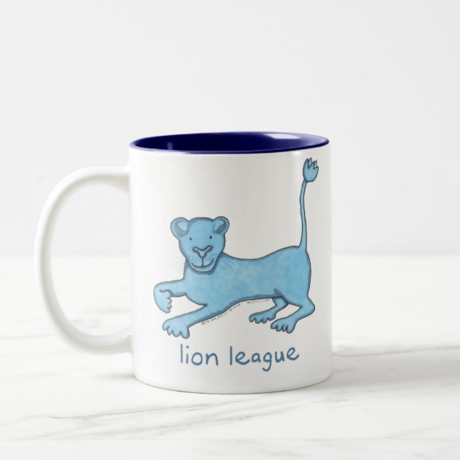 Lion League Two-Tone Coffee Mug (Left)