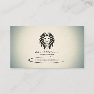 Lion Logo Business Card (Gradient Version)