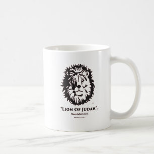 "Lion logo de la tasse de café de Judah" w/Black