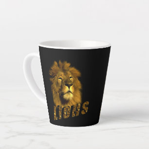 Lion Logo With Lions, Latte Mug