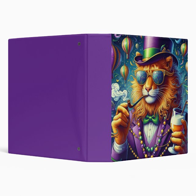 Lion/Louisiana Mardi Gras  Binder (Background)