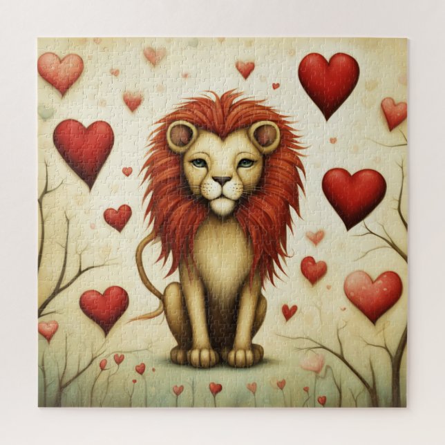 Lion Love 2 Jigsaw Puzzle (Vertical)