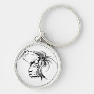 Lion love keychain