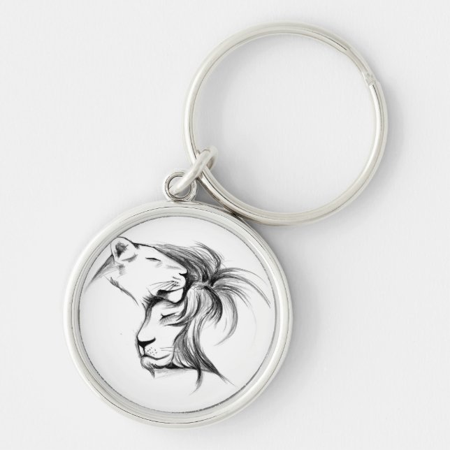 Lion love keychain (Front)