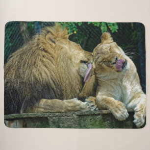 LION LOVE SHERPA BLANKET