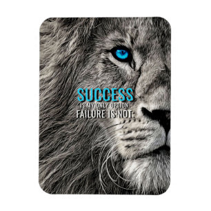 Lion Lover Success Is My Only Option Magnet