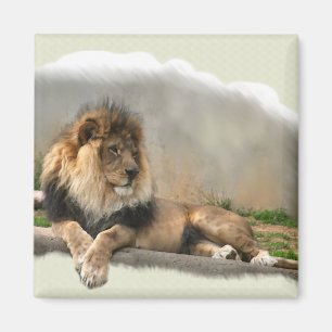 Lion Lovers Art Gifts Magnet