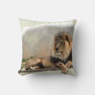 Lion Lovers Art Gifts Throw Pillow
