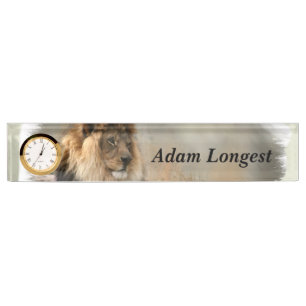 Lion Lovers Art Nameplate