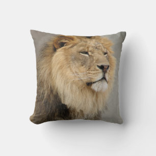 Lion Lovers King of the Jungle Throw Pillow