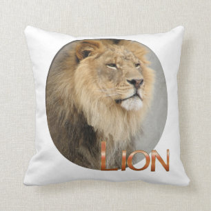 Lion Lovers King of the Jungle Throw Pillow