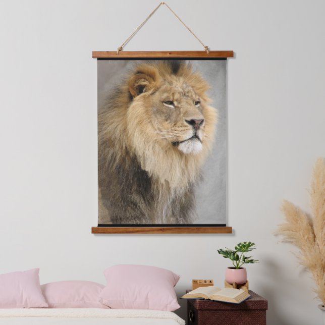 Lion Lovers Throw Pillow Hanging Tapestry (Bedroom)