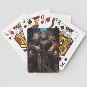 Lion Match Playing Cards