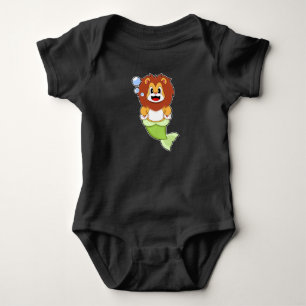 Lion Mermaid Baby Bodysuit