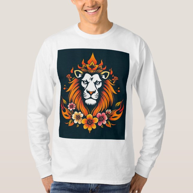 Lion modern art T-Shirt (Front)