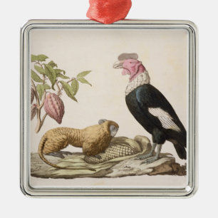 Lion monkey and condor, native to Chile or Ecuador Metal Ornament