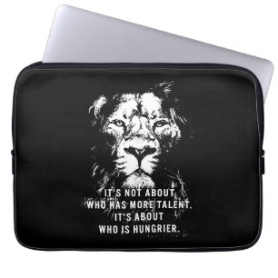 Lion - Motivational Words - Inspirational Laptop Sleeve
