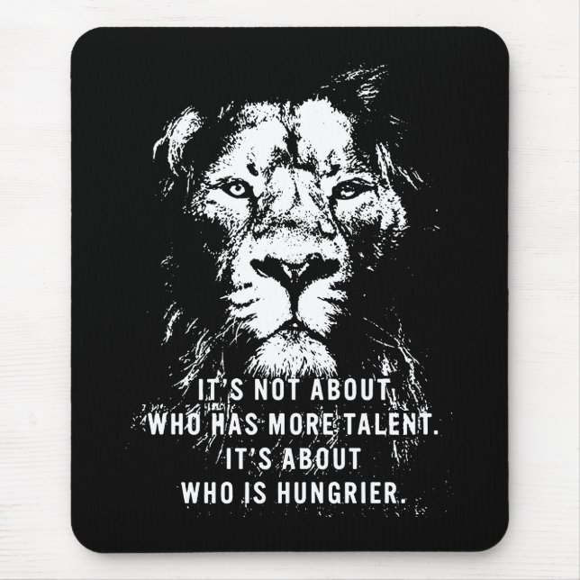Lion - Motivational Words - Inspirational Mouse Pad (Front)