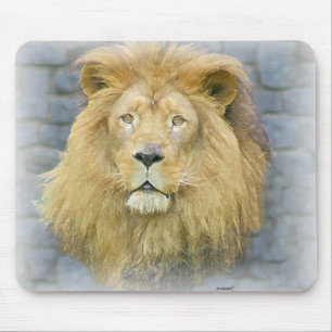 lion mouse pad