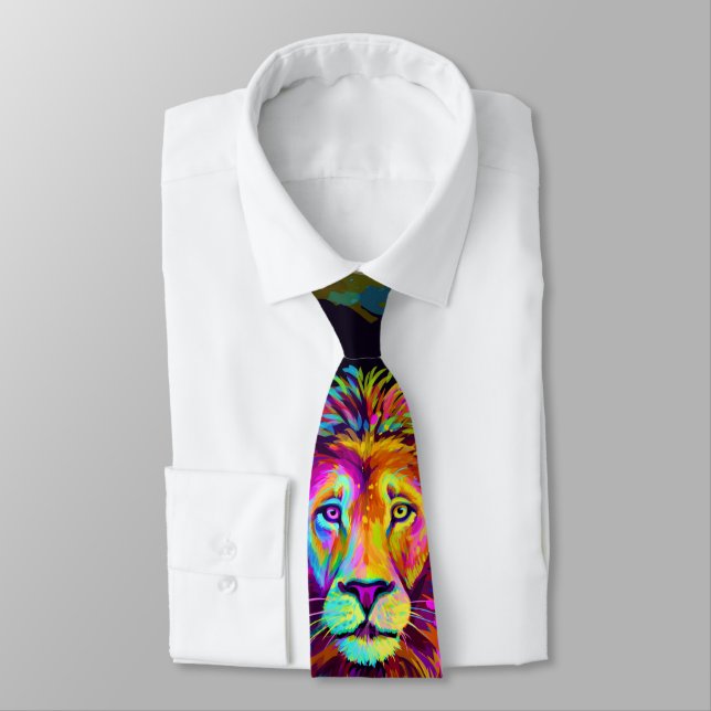 Lion Neck Tie (Tied)
