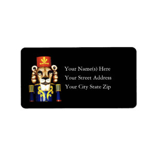 Lion Nutcracker Address Label