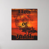 Lion Of Judah Biblical Tribe Canvas Wall Art
