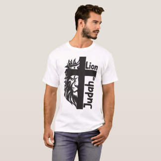 Lion of Judah Bold Half Lion Half Cross Christian T-Shirt