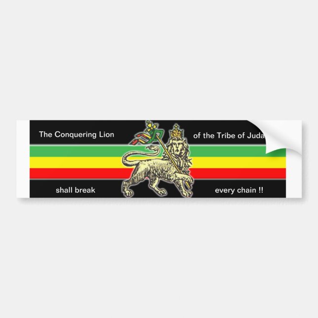 Lion of Judah Bumper Sticker (Front)