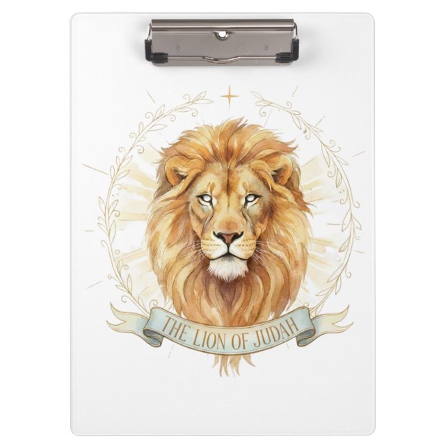 Lion of Judah Christian Clipboard  (Front)