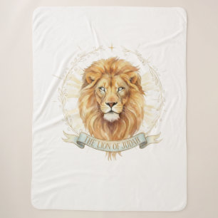 Lion of Judah Christian Sherpa Blanket – Large 