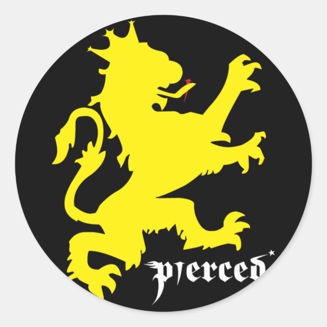 Lion of Judah Classic Round Sticker (Front)