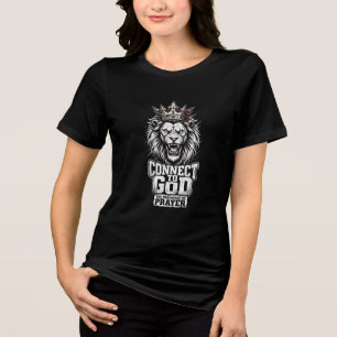 Lion Of Judah Connect To God Conservative  Tri-Blend Shirt